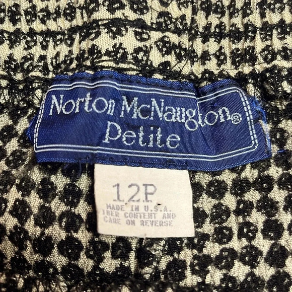 Vintage Norton McNaughton sz 12p pants casual pants stretchy waist lightweight - Picture 7 of 8